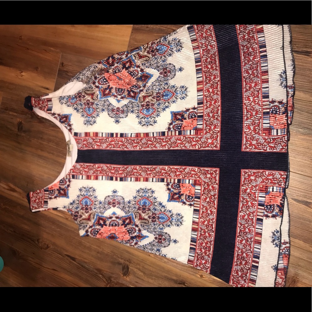 Red, white, and blue top